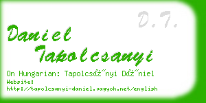 daniel tapolcsanyi business card